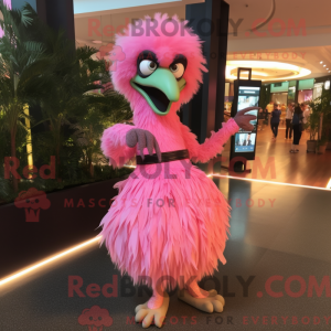 Disfraz de mascota Emu rosa...