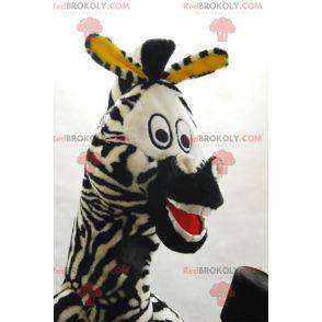 Marty mascot famous zebra from Madagascar cartoon -