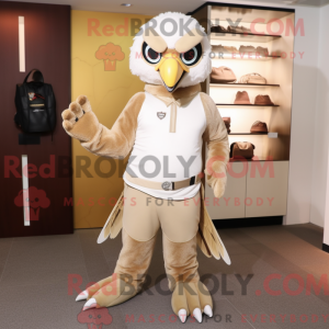 Beżowa maska falcona z...