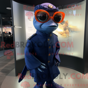 Navy Goldfish mascot...