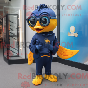 Navy Goldfish maskot...