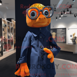 Navy Goldfish mascot...