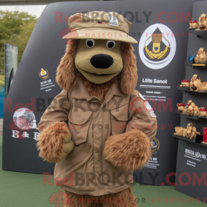 Costume de mascotte marron...
