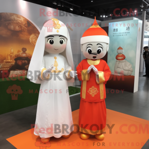 Mandarin Maskottchen Kostüm...