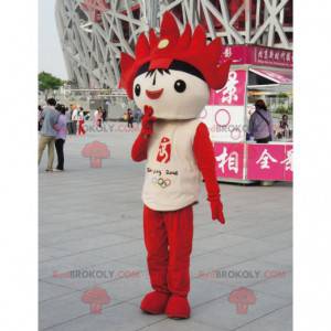 Mascote preto, branco e vermelho dos Jogos Olímpicos de 2012 -