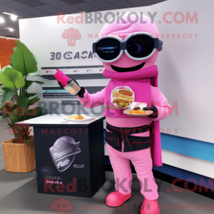 Maskottchenkostüm Pink...