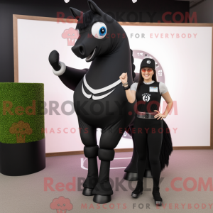 Black Horseshoe mascot...