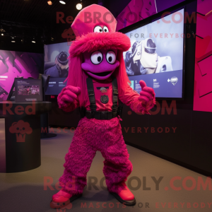 Disfraz de mascota Magenta...