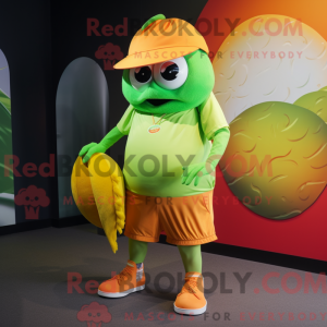 Disfraz de mascota naranja...