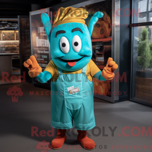 Turkis Currywurst maskot...