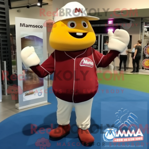 Maroon Mango Maskottchen...