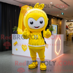 Maskotdraktfigura Yellow...