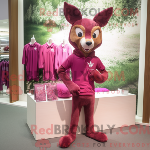Magenta rådyr maskot...