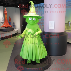 Limegrønn Witch S Hat...