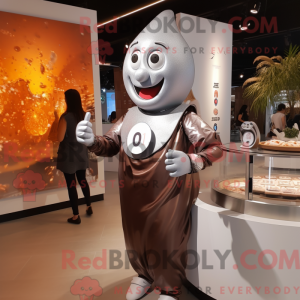 Sølv chokolade maskot...