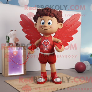 Rode Cupido-mascottekostuum...