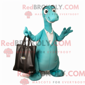 Blågrön Brachiosaurus...