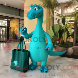 Blågrøn Brachiosaurus...