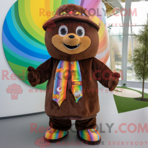 Disfraz de mascota de Brown...