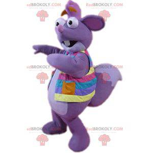 Mascotte de Tico écureuil violet dans Dora l'exploratrice -