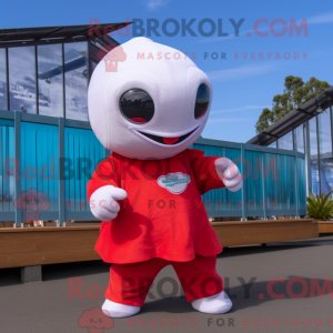 Red Beluga Whale mascot...