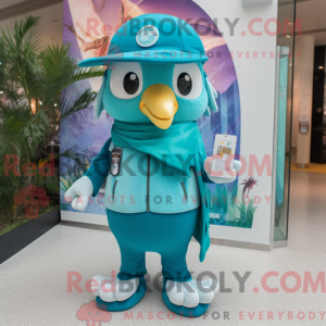 Disfraz de mascota de Teal...