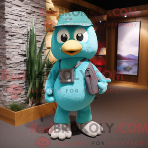 Teal Ice mascottekostuum...