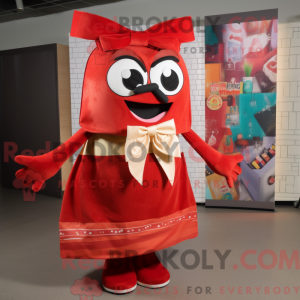 Personaggio mascotte rosso...