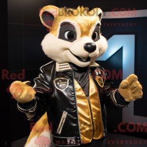 Gold Skunk Maskottchen...