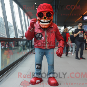 Red Skull maskot kostume...