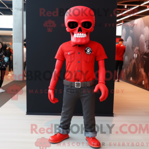 Postava maskota Red Skull...