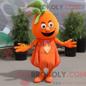 Orange Beet maskot kostume...