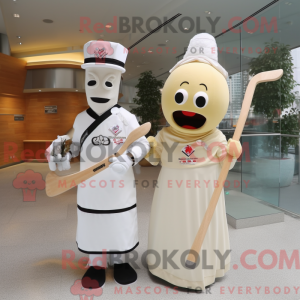 Cream Ice Hockey Stick...