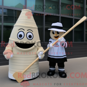 Cream Ice Hockey Stick...