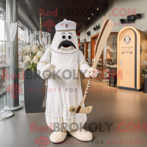 Postava maskota krémové...