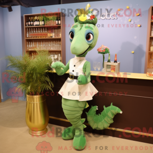 Olive Sea Horse mascot...