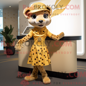 Costume mascotte de guépard...