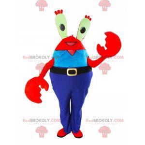 Mascot Mr. Krabs famous red crab in SpongeBob SquarePants -