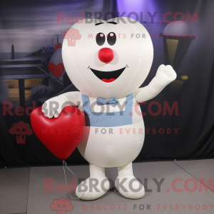 Postava maskota s balonky...