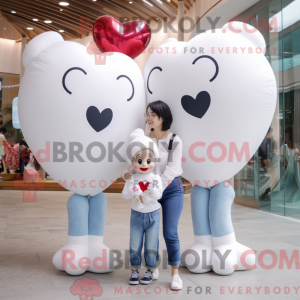 White Heart Shaped Balloons...
