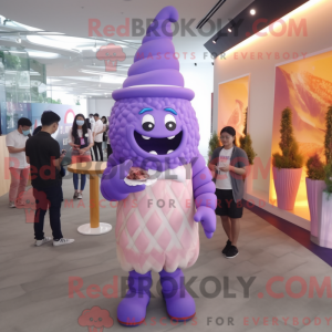 Purple Ice Cream Cone...