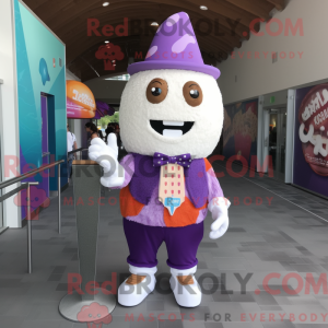 Maskotdraktfigur Purple Ice...