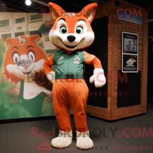 Fox maskot kostyme karakter...
