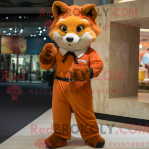 Fox maskot kostyme karakter...