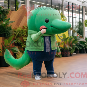 Forest Green Whale maskot...