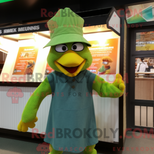 Green Butter Chicken mascot...