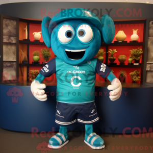 Costume de mascotte de Cyan...