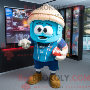 Costume de mascotte de Cyan...