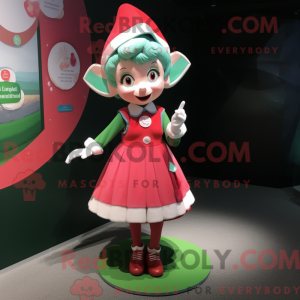 Elf maskot kostume karakter...