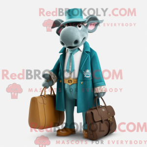 Teal Beef Stroganoff maskot...